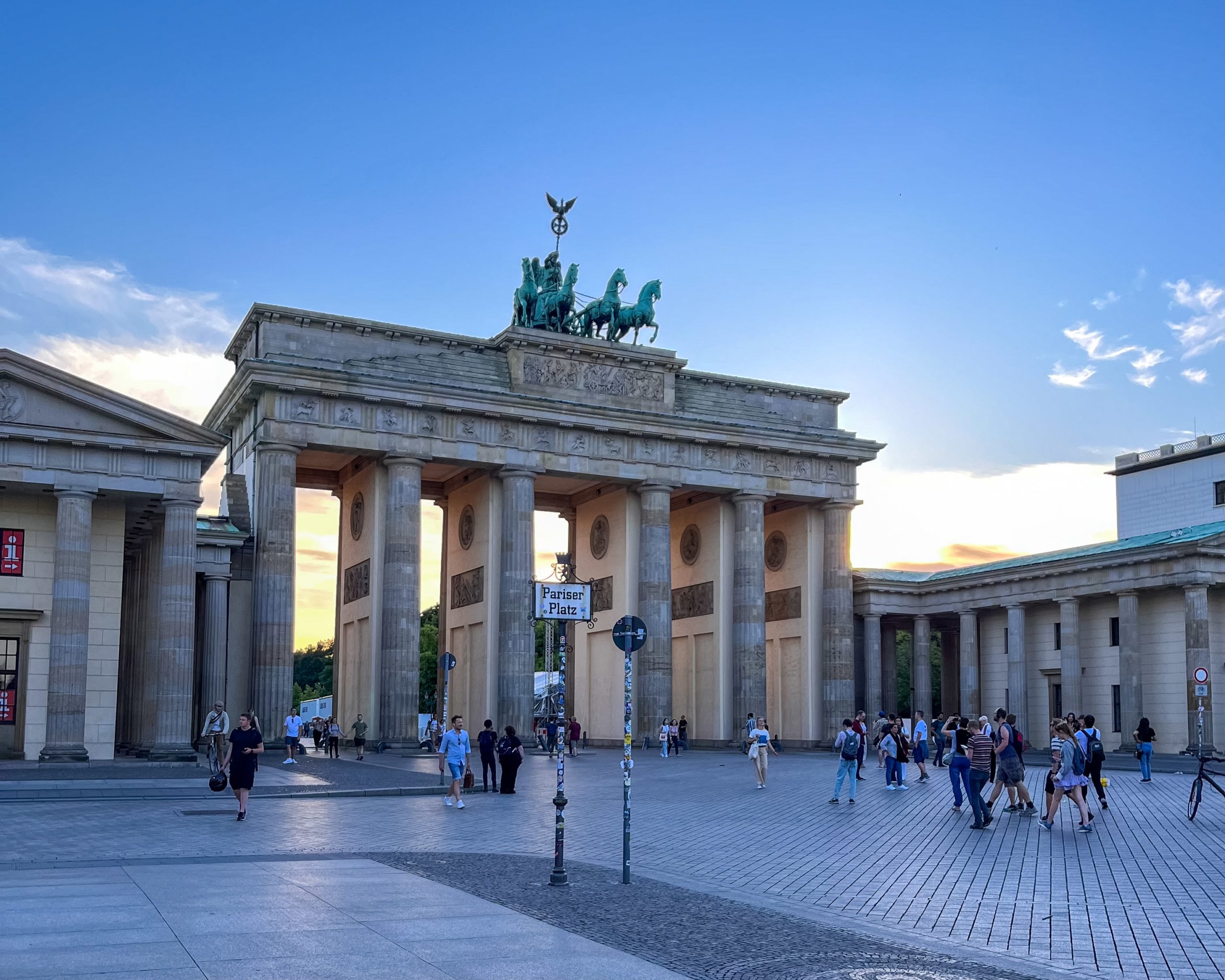 Das Bild zeigt das Brandenburger Tor.